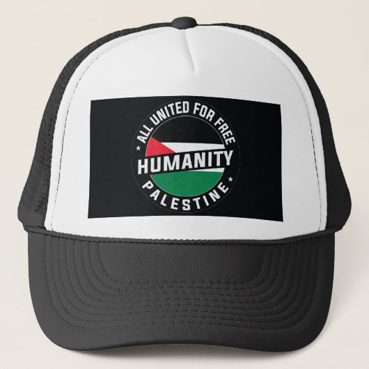 Vrij Palestina Trucker Pet (Voorkant)
