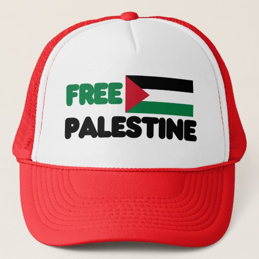 Vrij Palestina Trucker Pet (Voorkant)