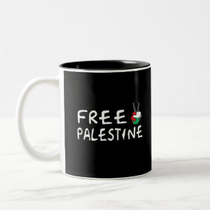 Vrij Palestina Tweekleurige Koffiemok