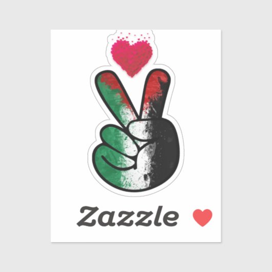 Vrij Palestina v3 Sticker (Vel)