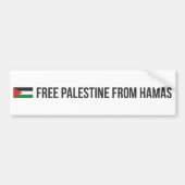 Vrij Palestina van Hamas Bumpersticker (Voorkant)