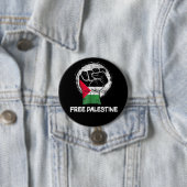 Vrij Palestina Verzet Vist Palestijn Ronde Button 7,6 Cm (In situ)