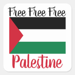 Vrij Palestina Vierkante Sticker