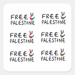 Vrij Palestina Vierkante Sticker
