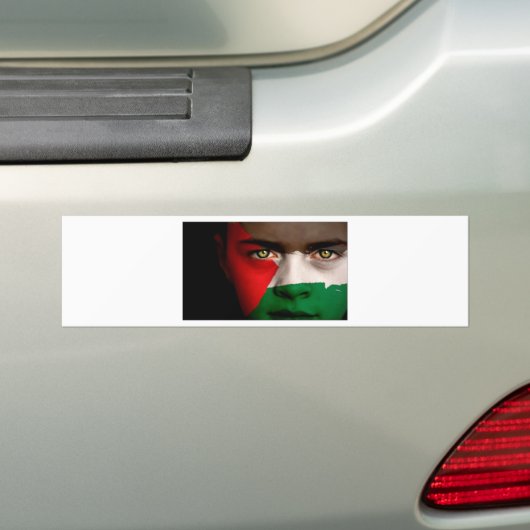 Vrij Palestina - Viva Palestina Bumpersticker (Op auto)