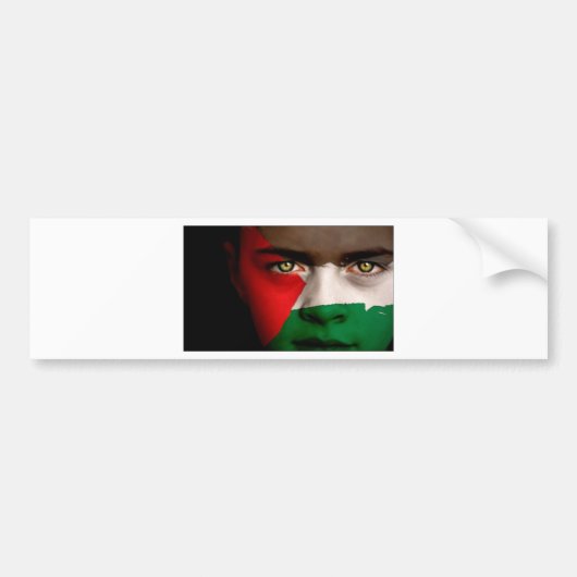 Vrij Palestina - Viva Palestina Bumpersticker (Voorkant)
