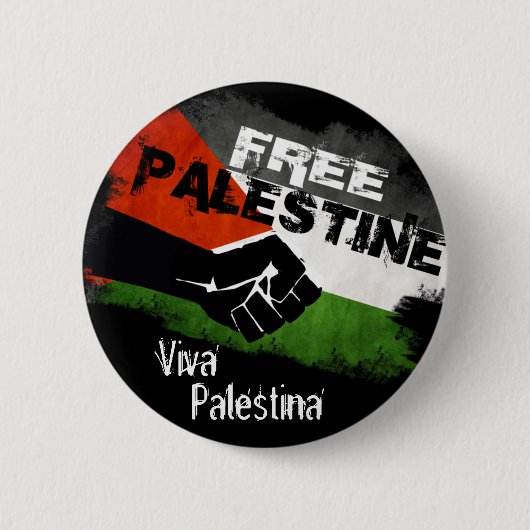 Vrij Palestina - Viva Palestina Ronde Button 5,7 Cm (Voorkant)