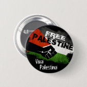 Vrij Palestina - Viva Palestina Ronde Button 5,7 Cm (Voorkant /achterkant)