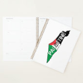 Vrij Palestina Vlag op Palestina Kaart Planner (Display)