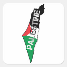 Vrij Palestina Vlag op Palestina Kaart