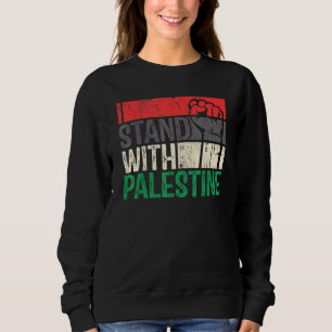 Vrij Palestina voor mannen of vrouwen Ik sta met B Trui