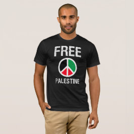 Vrij Palestina Vredesteken Gazavrijheid T-shirt