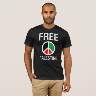 Vrij Palestina Vredesteken Gazavrijheid T-shirt