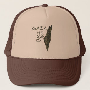 Vrij Palestina Vrije Gaza - Camouflage ontwerp Trucker Pet