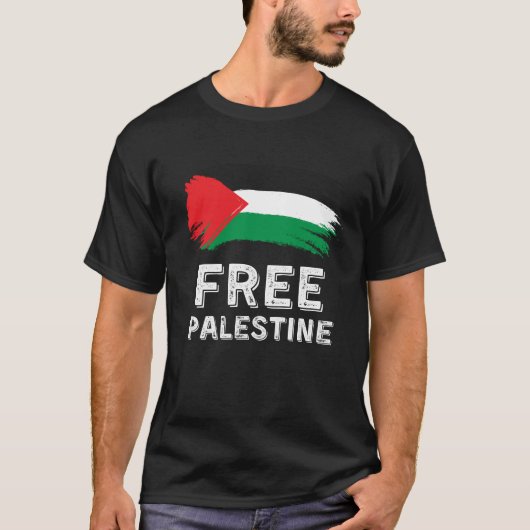 Vrij Palestina Vrije Gaza T-shirt (Voorkant)