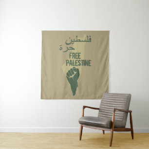 vrij palestina vrijheid voor palestina wandkleed