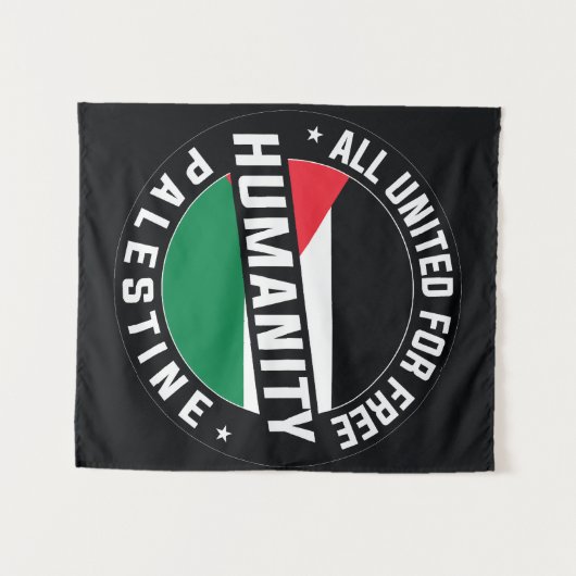 Vrij Palestina Wandkleed (Voorkant (horizontaal))