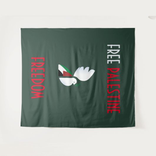 Vrij Palestina Wandkleed (Voorkant (horizontaal))