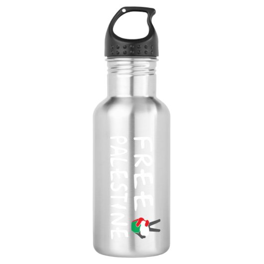 Vrij Palestina Waterfles (Voorkant)