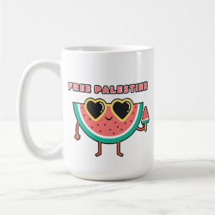 vrij palestina Watermeloen Palestina schattig kleu Koffiemok