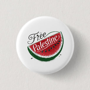 vrij Palestina Watermeloen Ronde Button 3,2 Cm