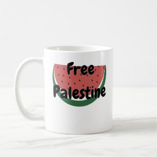Vrij Palestina Watermeloen Vreedzaam Ontwerp Koffiemok