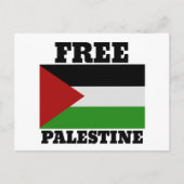Vrij palestine briefkaart (Voorkant)