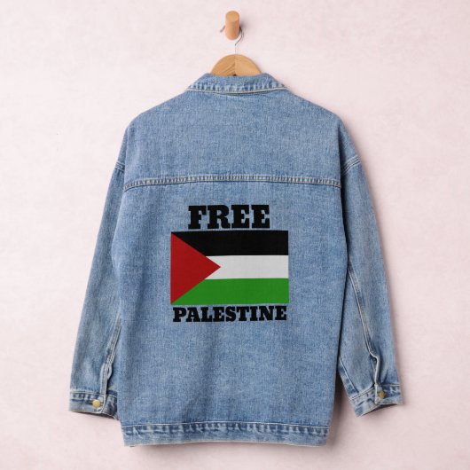 Vrij palestine denim jacket (Hangar)