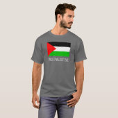 Vrij Palestine Grey T-Shirt (Voorkant volledig)