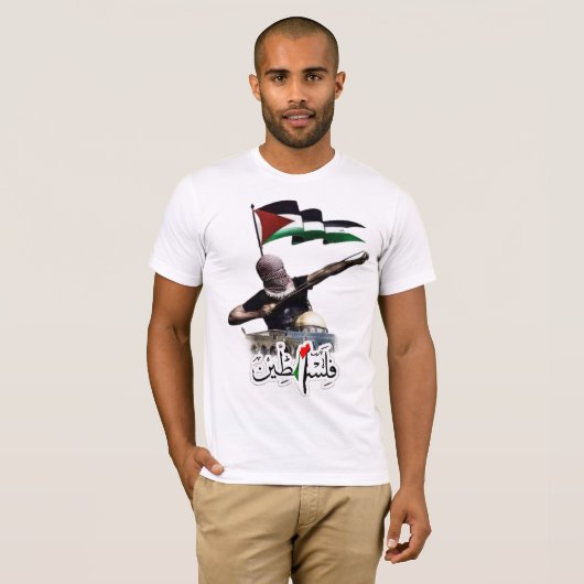 Vrij Palestine T-Shirt (Voorkant volledig)
