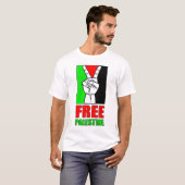Vrij Palestine T-Shirt (Voorkant volledig)