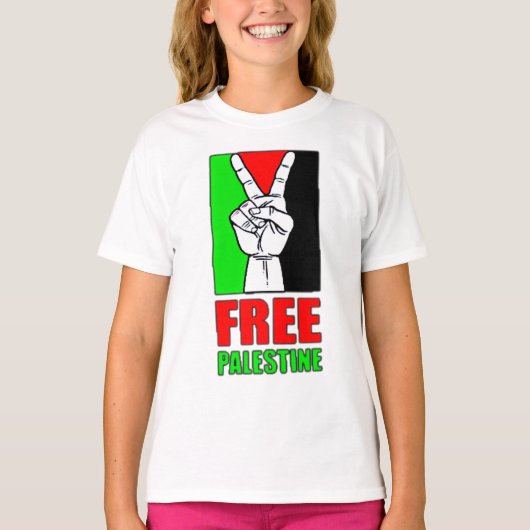 Vrij Palestine T-Shirt (Voorkant)
