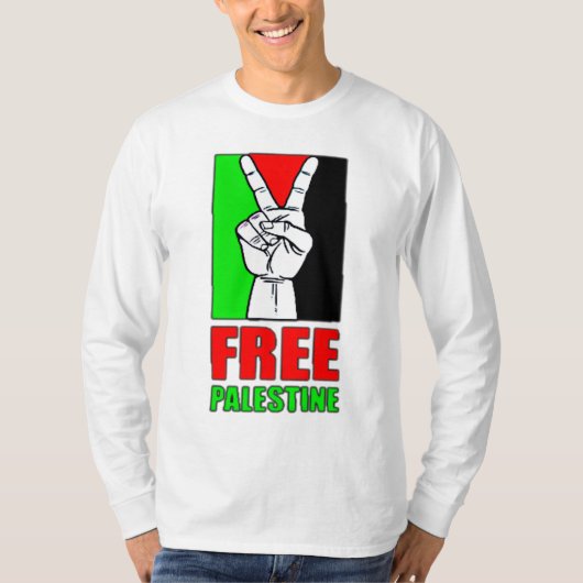 Vrij Palestine T-Shirt (Voorkant)