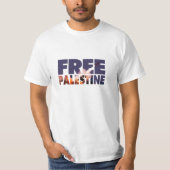 Vrij Palestine T-Shirt (Voorkant)