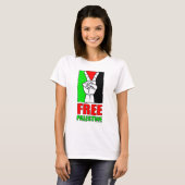 Vrij Palestine T-Shirt (Voorkant volledig)
