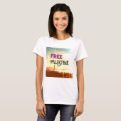 Vrij Palestine T-Shirt (Voorkant volledig)