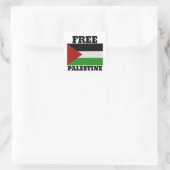 Vrij palestine vierkante sticker (Tas)