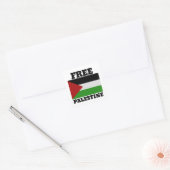 Vrij palestine vierkante sticker (Envelop)