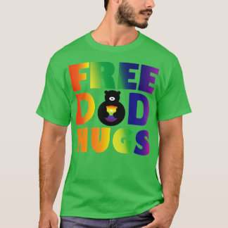 Vrij Pap Hugs LGB Rainbow Pride Mannen Vrouwen T-shirt