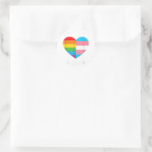 Vrij pap hugs - LGBT Pride Ronde Sticker (Tas)