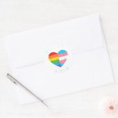 Vrij pap hugs - LGBT Pride Ronde Sticker (Envelop)