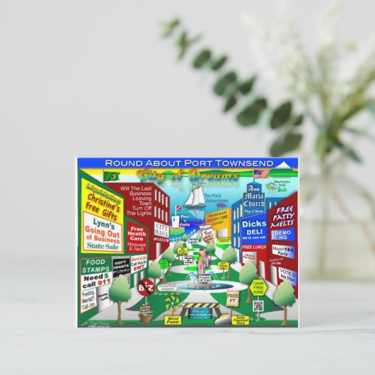 Vrij PT Briefkaart (Staand voorkant)