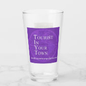 Vrij reiskaartenbeeld Pint Glass Tumbler (Achterkant)
