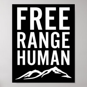 Vrij rondlopende mens Wandelen Kamperen Bergbeklim Poster