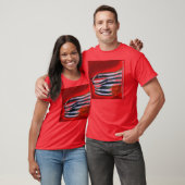 vrij rood t-shirt (Unisex)