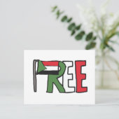 Vrij Soedan Briefkaart (Staand voorkant)