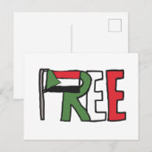 Vrij Soedan Briefkaart (Voorkant / Achterkant)