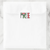 Vrij Soedan Ronde Sticker (Tas)