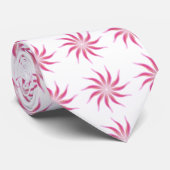 Vrij stromende bloemen  in Pink Leaf Art Stropdas (Opgerold)