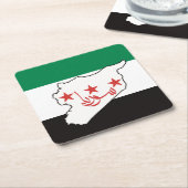 Vrij Syrië سورية حرة Kartonnen Onderzetters (Schuin)